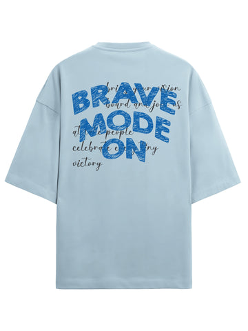 Brave Mode On  Heavy Weight  Plus Size Drop Shoulder T-shirt