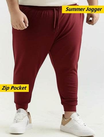 Solid Plus Size Jogger