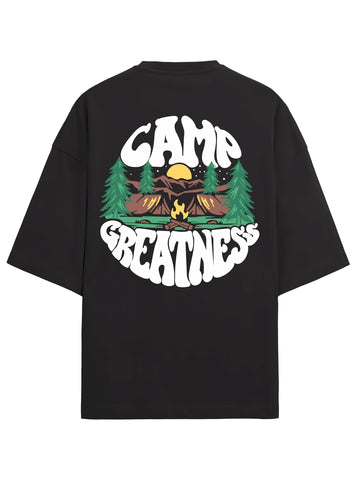 Camp Greatness Heavy Weight  Plus Size Drop Shoulder T-shirt