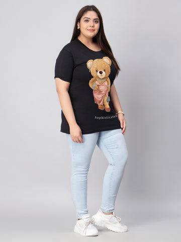 Sophisticated Bear Plus Size Women T-Shirt