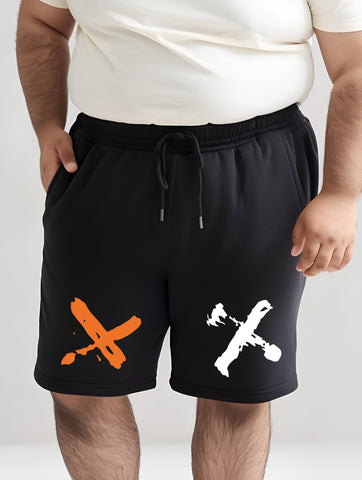 X cross Cotton Plus Size Shorts