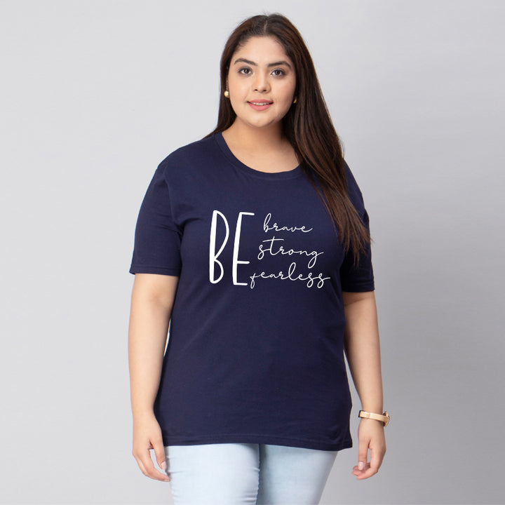 be brave strong fearless plus size women t shirt