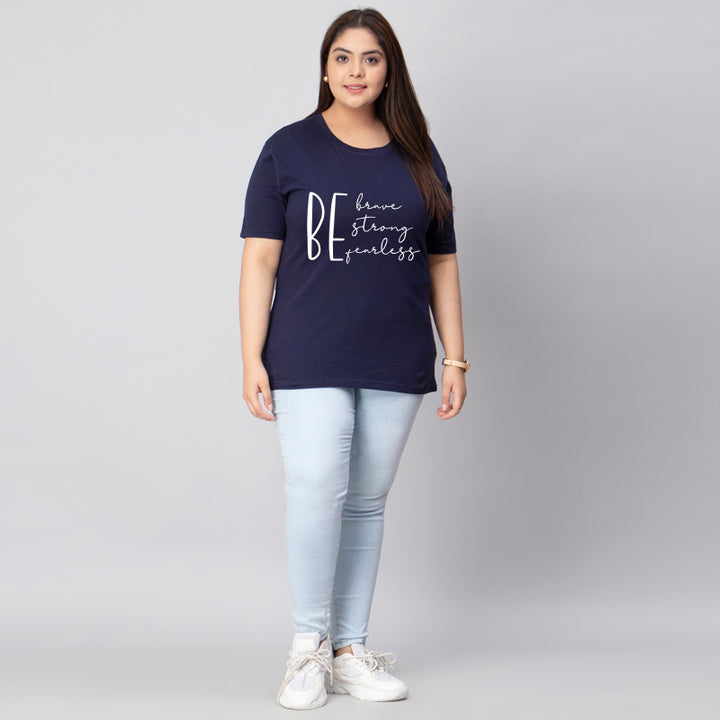 be brave strong fearless plus size women t shirt