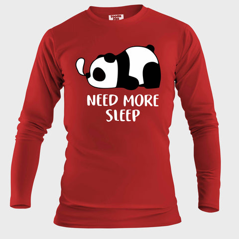 Need More Sleep Plus Size Full Sleeve T-shirt