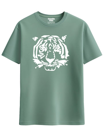 Tiger Face Size T-shirt