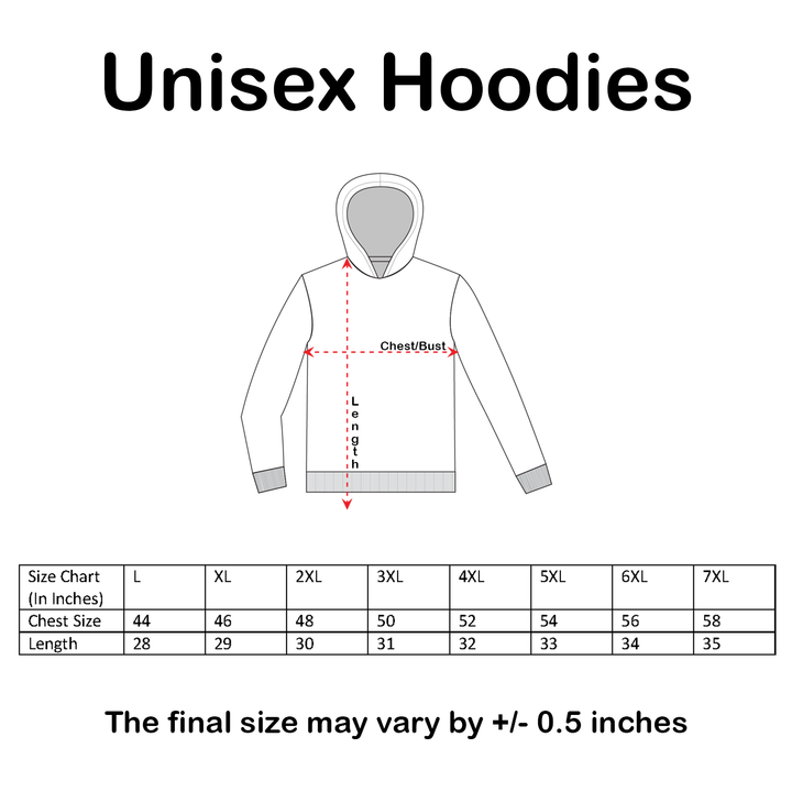 PLUS SIZE HOODIE SIZE CHART