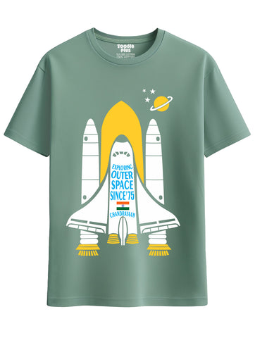 Outer Space Chandaryan Plus Size T-shirt