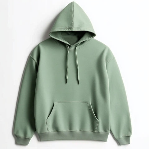 Solid Plus Size Hoodie