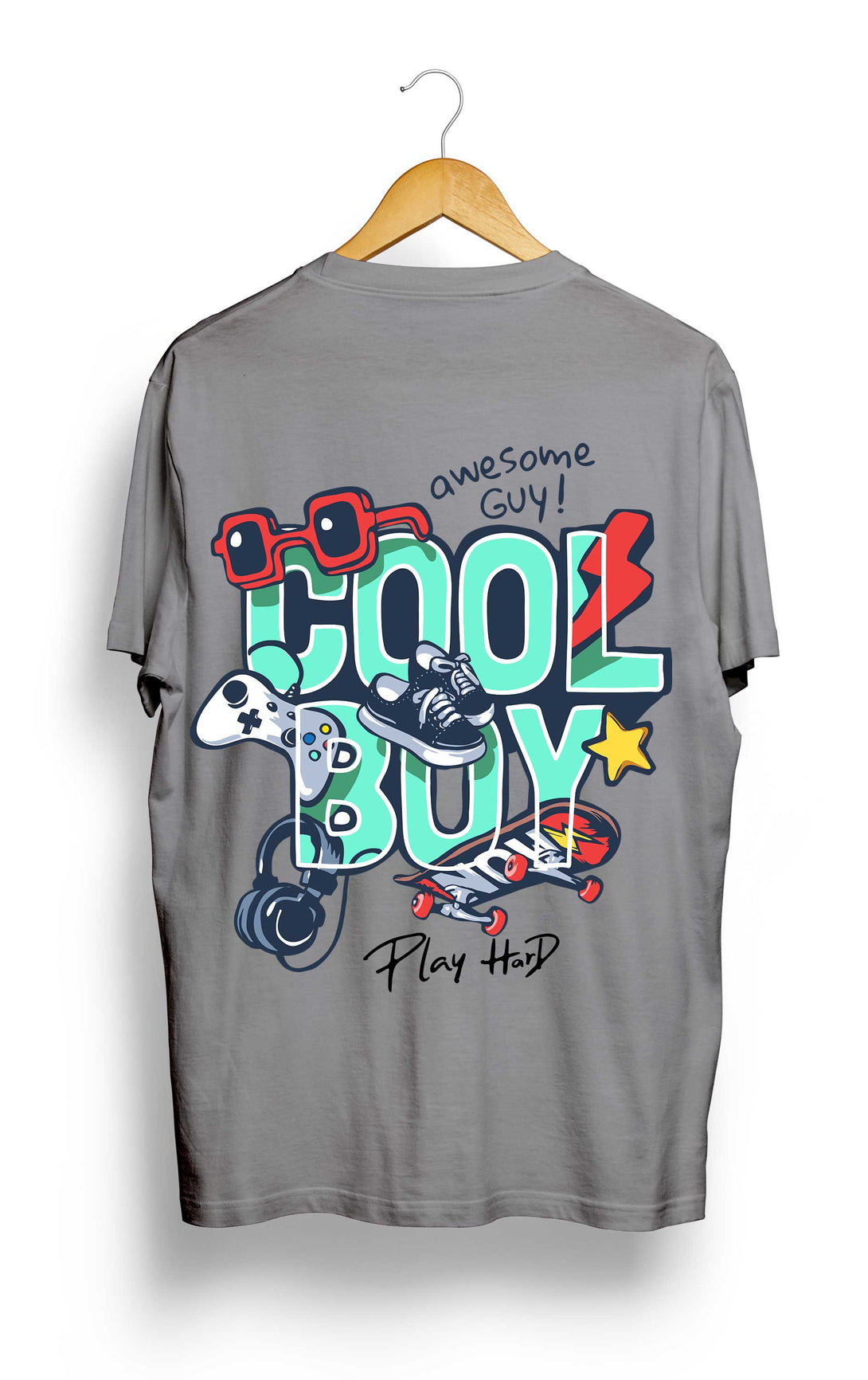 cool boy plus size t shirt