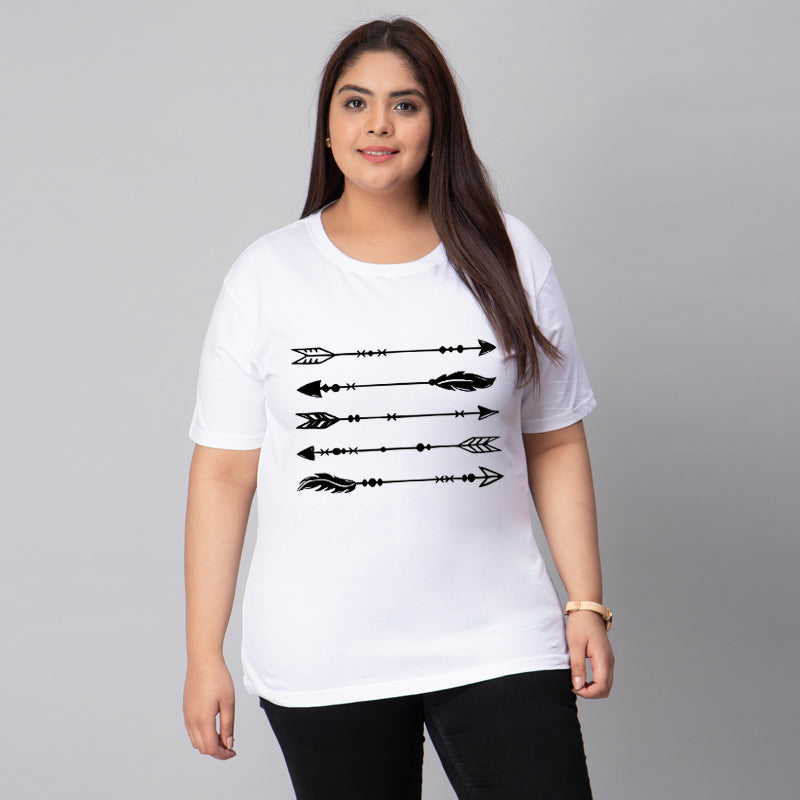 arrows plus size women t shirt