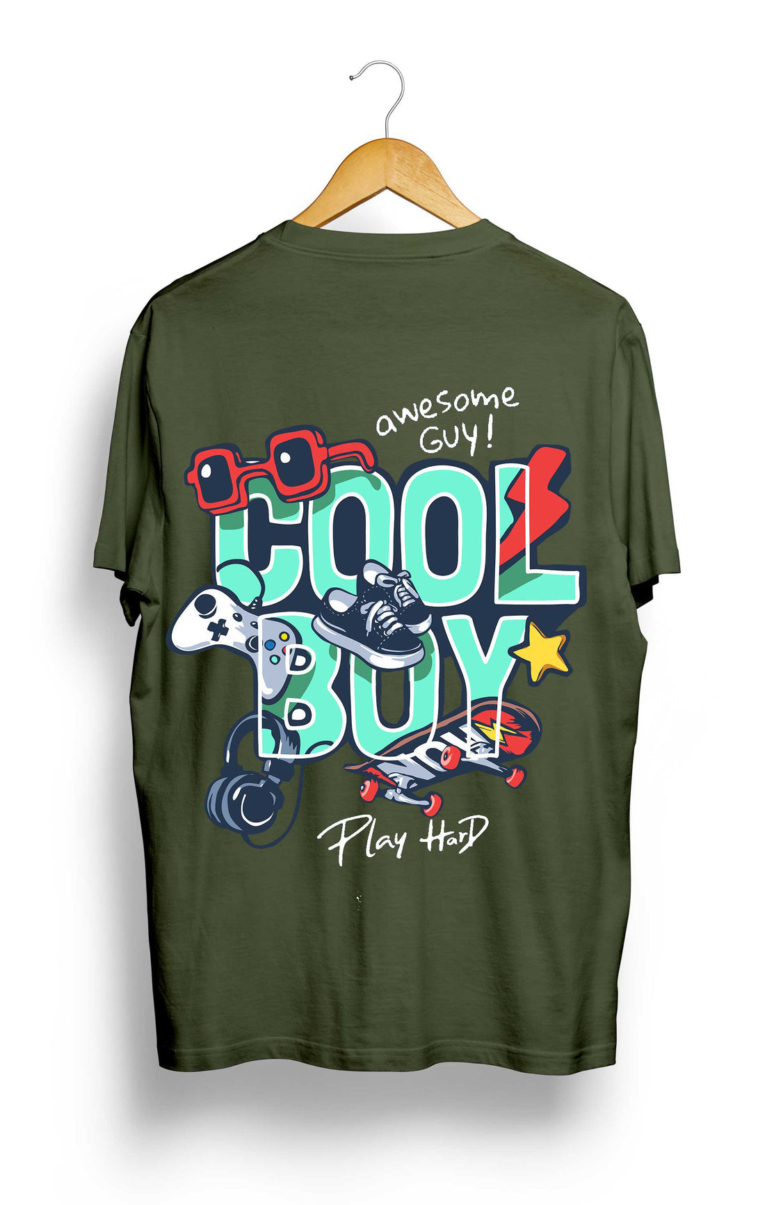 cool boy plus size t shirt