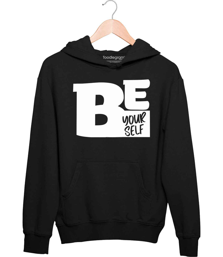 be yourself unisex hoodie