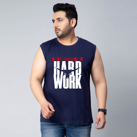 NO SUBSTITUTE FOR HARD WORK GYM SLEEVELESS VEST