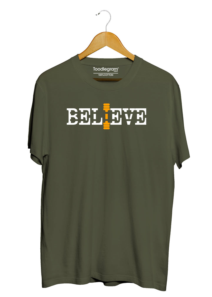 believe plus size t shirt